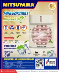 Galeri online - Air Cooler Fan V3 7 Colors LED - AC Mini Portable LED 600ML + Kipas / Kipas Angin AC
