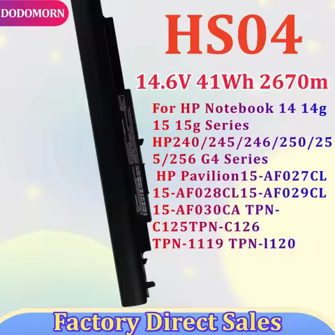 New HS04 HS03 Laptop Battery For HP 240 G4 G5 250 G4 G5 340 G3 HSTNN-LB6U HSTNN-LB6V 807956-001 8079