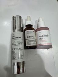 VT Reedle Shot 100, The Ordinary Caffeine Solution, Medicube Peptide Serum