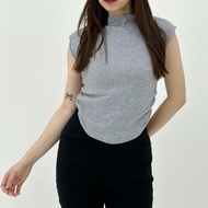 LOTUS Rebecca Top - Women's Knitted Top - Sleeveless Highneck - Women's Basic Sleeveless Top