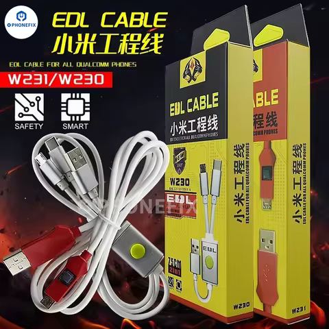 OSS W230 W231 Deep Brush Machine EDL Cable 75cm 80cm Fast Charging Cable for Xiaomi Engineering Line