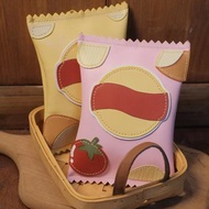 薯片包包斜挎包 手工革制原創真皮手縫包包