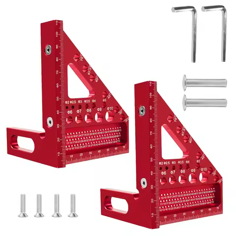 3D multi-angle measuring ruler, 45/90 degree right-angle protractor, high-precision layout measuring