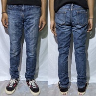 Celana Panjang Longpants Jeans Uniqlo Blue Washed Fading Skinny Ori