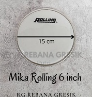 Mika reimo ukuran 6 in mika ketipung serbuk besi mika kendang sperpart gendang dangdut