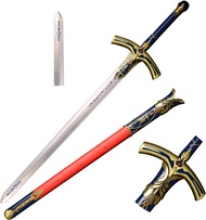 47” Anime Fate Saber Medieval Carbon Steel Sword Blade Victory Weapon Cosplay Costume LARP Collectio