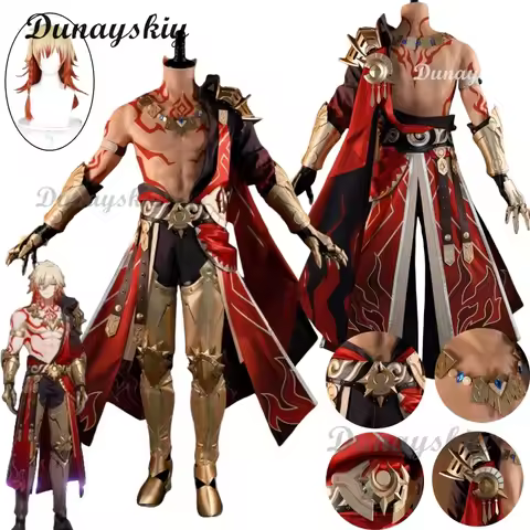 Mydei Cosplay Costume Wig Honkai Star Rail Mydeimos Uniform Earrings Tattoo Stickers Halloween Party