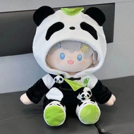 Ultra Cute Cotton Doll Clothes Set with Sitting Posture Scenery Deep Love And Panda Baby Clothes Qiy