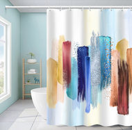 全城熱賣 - 印花浴簾防黴淋浴簾(款式： 33)(180寬x180高)