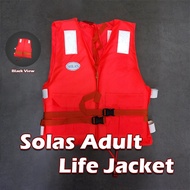 Jaket Pelampung Dewasa Solas Life Jacket / Jaket SOLAS – Adult, Adjustable, With Whistle