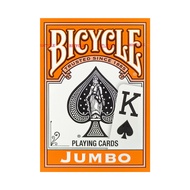 Bicycle Rider Back Jumbo Index Orange (Paper) Playing Cards