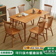 Nordic Dining Table Set Dining Chairs Home Use Canteen Dining Table and Chairs Rectangular Manufactu