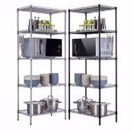 （訂貨價$199up）DIY層架 45cm-120cm加寬（5層）金屬收納架層架 金屬層架 微波爐架 貨架 Metal Rack
