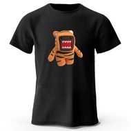 Japanese DOMO King Tiger Special T-shirt with cartoon parody print, pure cotton, comfortable black s