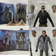 NECA Arnold Schwarzenegger Terminator Figure Hari Penghakiman T-800 Action Figure Model Hadiah Anak 