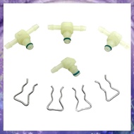 (Y W Z H)T-WAY L-WAY Circlips  Line Pipe for  CRIN110 Injector Oil Return Connector Circles 8PCS