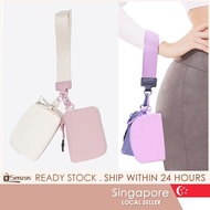 [SG SELLER] Multi Functional Wrist Bag Mini Waterproof Lulu Wallet 2-in-1 Storage Bag For Woman