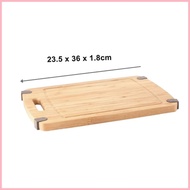 【Hot】 Eurochef by Winland Non-slip Pure thick Bamboo Cutting Board Wooden Food Serving Tray Choppin