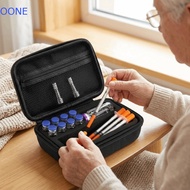 OONE  Vial Storage Case, 1-10ML 8/10 Slots  Vial Protector, Portable EVA Wear-resistant Waterproof E