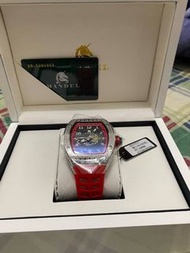 【MANDEL 曼德爾】奢華水鑽陀飛輪機械腕錶 MA353