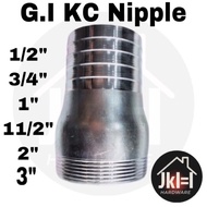 1/2", 3/4", 1", 1-1/2", 2", 3", 4" King Combination (KC) Nipple JKHardware