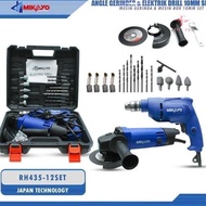 Fixlt- TERMURAH! MAKTEC X YUKIDO Mesin Gerinda Tangan dan Mesin Bor Listrik 10mm Set Gerinda dan Bor