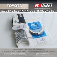 KING Bearing TOYOTA 3K 4K 4K-U 5K OHV 8V for Corolla KE20 KE30 KE70 Starlet KP60 61 Liteace Townace