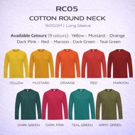 Lefonse RC05 Cotton Long Sleeve Round Neck 160gsm Unisex
