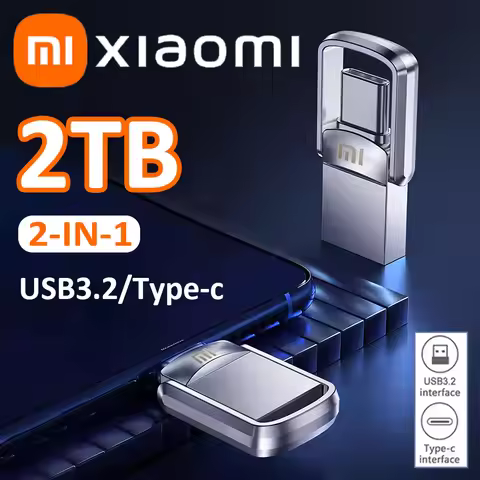 Xiaomi U Disk USB 3.2 Type-C Interface 2TB Metal Pendrive Mobile Phone Computer Mutual Transmission 