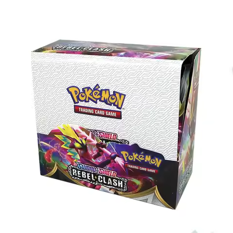 324Pcs Pokemon Cards TCG: Sword & Shield Rebel Clash Booster Box Collectible Trading Card Game