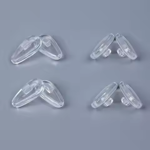 E.O.S Silicon Rubber Replacement Clear Nose Pads for OAKLEY Socket 5.5 OX3218,Socket 5.0 OX3217,Stee