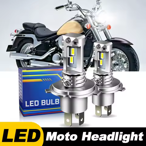 1pc/2Pcs Motorcycle Headlights For Kawasaki Vulcan 800 96-05 750 VN750A 1986-2006 H4 HS1 LED Headlam