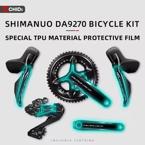 For Shimano Dura-Ace 9270 Groupset - Protective Film, Road/Mountain Bike Crankset Chainring Shifter 
