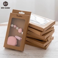 【original】 20pcs Baby /merchandise/packing Box Kraft Paper Wedding Wrapping Jewelry Supply Nursuing Accessories Baby Teether