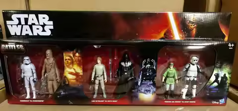 Disney Star Wars Luke Skywalker White Soldier 3.75-Inch Six Person Collection Mini Combat Set
