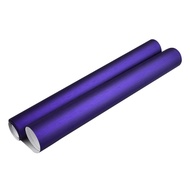 Car Wrap Satin Matte Chrome Vinyl Sticker สีม่วง 12in x 60in