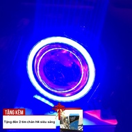 [SALE KỊCH SÀN] Sáng chói lóa với đèn phụ kiện bi cầu LED U7 ( có viền led) chuyên lắp  chế độ cho x