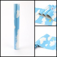 10m x 45cm sky cloud wall sticker wallpaper