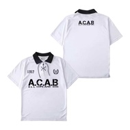 Ganzet Store Tshirt Jersey Retro ACAB 1312 Milano Material Digital Screen Printing Size ML XL XXL