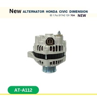 ไดชาร์จ  ฮอนด้า HONDA CIVIC DIMENSION ES  D17A2 1.7cc 00-06 12V 70A (NEW)