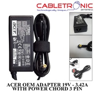 ACER Adapter 19V - 3.42 A With Power Cord