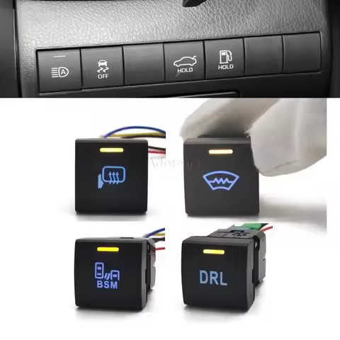 1PC For Toyota Camry Altis Hilux LC300 2018 Rav4 Prado 150 2020 LED Light Car DRL BSM Mirror Windscr