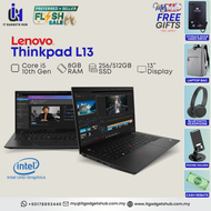 Lenovo Laptops Mix i5 i7 10th-11th Gen | Thinkbook 14 G2 Ideapad Slim 9 Thinkpad L13 X13 E14 T14 T14