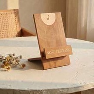1pc Now Playing Vinyl Record Stand,Classic Wood Now Playing Record Holder Stand - Vinyl Now Playing 