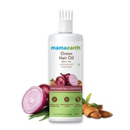 MamaEarth Onion Hair Oil, 250ml with Onion Oil &amp; Redensyl For Hair Fall Control