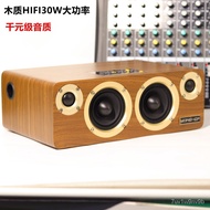 【TikTok】NewHIFIWooden bluetooth speakers Retro Desktop Bookshelf Audio UDisk Coaxial Wireless Computer Desktop