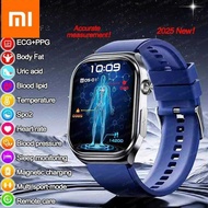 ECG+PPG AI Health Diagnose Smart Watch Men Women Clock Blood Lipid BP Uric Acid Heart rate Tracker F