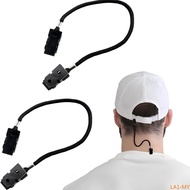 2Pcs Windproof Hat Clip Lanyard With Black Clips, Durable Strap For Fishing, Travel Hats(LLA)