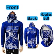 NCH Baju Pancing Lengan Panjang Hoodies+Buff Baju Mancing Tangan Panjang Topi Buff 4XL