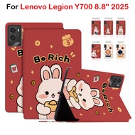 Fashion Happy New year Pattern Cartoon Anime Stand Flip case for Lenovo Legion Y700 8.8'' 2025 Table